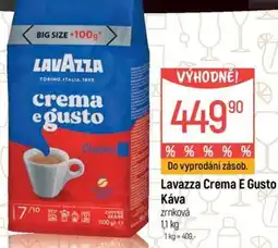Globus Lavazza crema e gusto kava nabídka