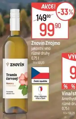 Globus Znovín Tramin červený nabídka