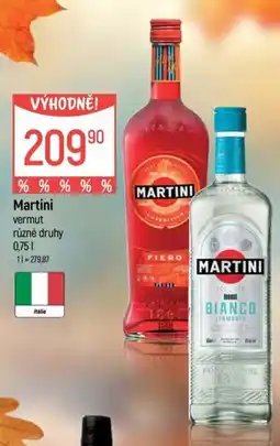 Globus Martini vermut nabídka