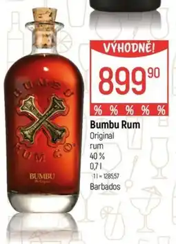 Globus Bumbu rum Original rum 40% nabídka