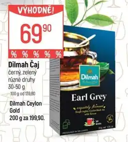 Globus Dilmah černý, zelený nabídka