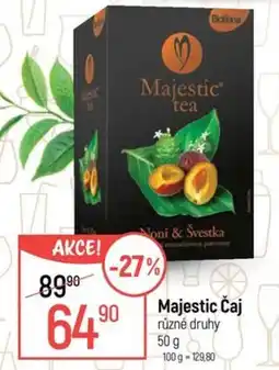 Globus Majestic čaj nabídka