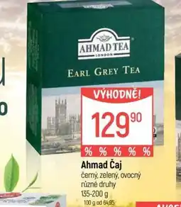 Globus Ahmad čaj černý, zelený, ovocný nabídka