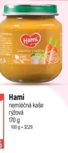 Globus Hami nemléčná kaše rýžová nabídka