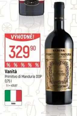 Globus Vanità Primitivo di Manduria DOP nabídka