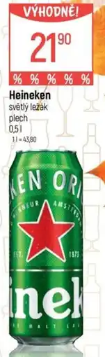 Globus Heineken světlý ležák nabídka