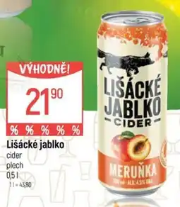 Globus Lišácké jablko cider nabídka