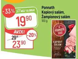 Globus Ponnath kapiový salám nabídka