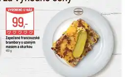 Globus Restaurace Zapečené francouzské brambory s uzeným masem a okurkou nabídka