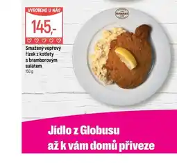 Globus Globus smažený vepřový řízek z kotlety s bramborovým salátem nabídka