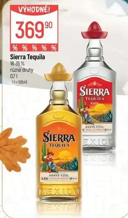 Globus Sierra Tequila nabídka