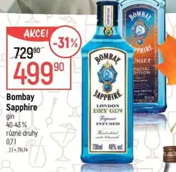 Globus Bombay Sapphire gin nabídka
