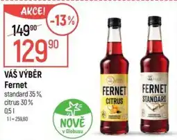 Globus Fernet citrus nabídka