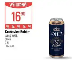 Globus Krušovice Bohém světlý ležák nabídka