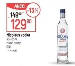 Globus Nicolaus vodka nabídka