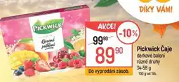 Globus Pickwick Čaje nabídka