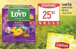 Globus Loyd čaj nabídka