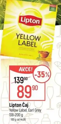 Globus Lipton Čaj nabídka
