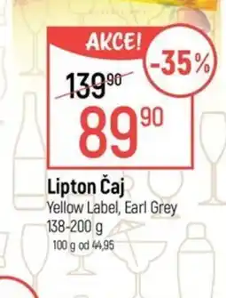 Globus Lipton Čaj Yellow Label, Earl Grey nabídka