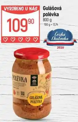 Globus Gulášová polévka nabídka