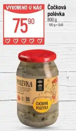 Globus Čočková polévka nabídka