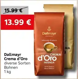VELTA Free Shop Dallmayr Crema d'Oro diverse Sorten Bohnen nabídka