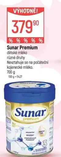 Globus Sunar Premium dětské mléko nabídka