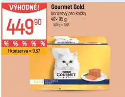 Globus Gourmet Gold konzervy pro kočky nabídka