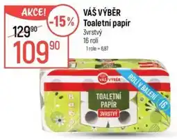 Globus Váš výběr toaletní papír nabídka