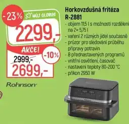Globus Rohnson horkovzdušná fritéza R-2881 nabídka