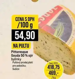 Jip Pittoresque Gouda 50% sýr bylinky nabídka