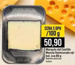 Jip Marqués del Castillo Mezcla Semicurado sýr bal. cca 80 g 100g nabídka