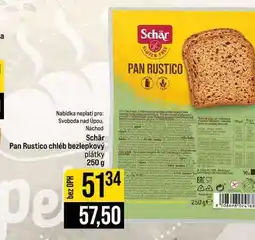 Jip Schär Pan Rustico chléb bezlepkový plátky nabídka