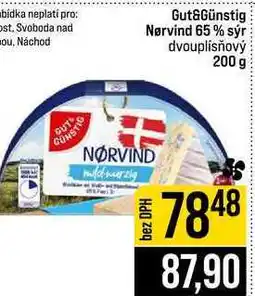 Jip Gut&Günstig Nørvind 65 % sýr dvouplísňový nabídka