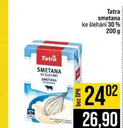 Jip Tatra smetana ke šlehání 30 % nabídka