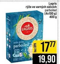 Jip Lagris rýže ve varných sáčcích parboiled 4x100 g 400 g nabídka