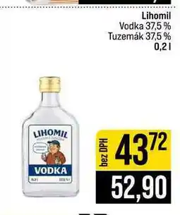 Jip Lihomil Vodka 37,5% Tuzemák 37,5 % nabídka