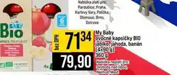 Jip My Baby ovocné kapsičky BIO jablko, jahoda, banán (4x90 g) 360 g nabídka