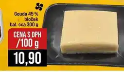 Jip Gouda 45% bloček bal. cca 300 g 100g nabídka