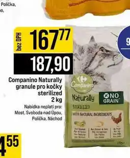 Jip Companino Naturally granule pro kočky sterilized nabídka