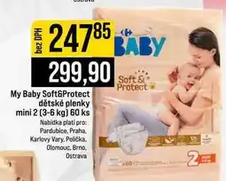 Jip My Baby Soft&Protect dětské plenky mini 2 3-6 kg 60 ks nabídka