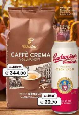 TRAVEL FREE Tchibo Caffé Crema, Espresso Zrnková 1 nabídka