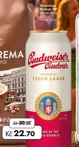 TRAVEL FREE Budweiser Budvar 12° nabídka