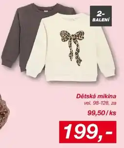 Lidl Dětská mikina nabídka