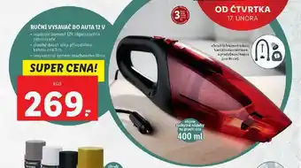 Lidl Ruční vysavač do auta 12v nabídka