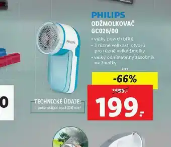 Lidl Odžmolkovač philips nabídka