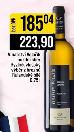 Jip Vinařství Volařík pozdní sběr nabídka