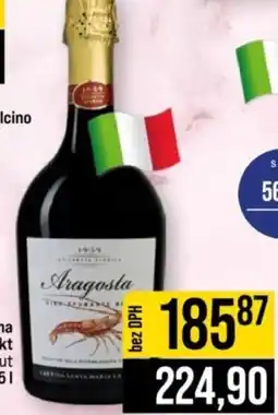 Jip Cantina Santa Maria la Palma Aragosta sekt nabídka