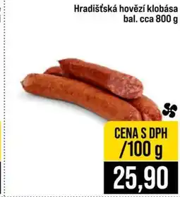 Jip Hradišťská hovězí klobása nabídka