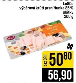 Jip Le&Co výběrová krůtí prsní šunka 85 % plátky 200 g nabídka